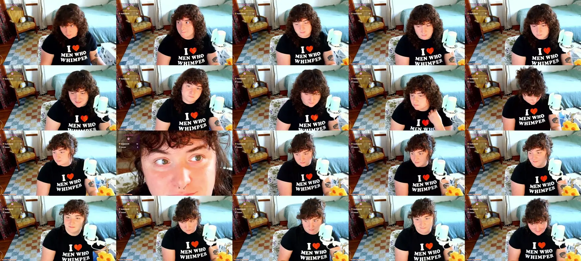 PeachBandit photo contact sheet