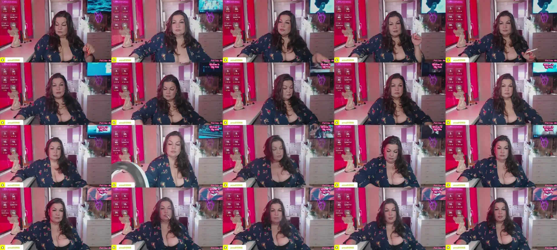 SamantaMature photo contact sheet