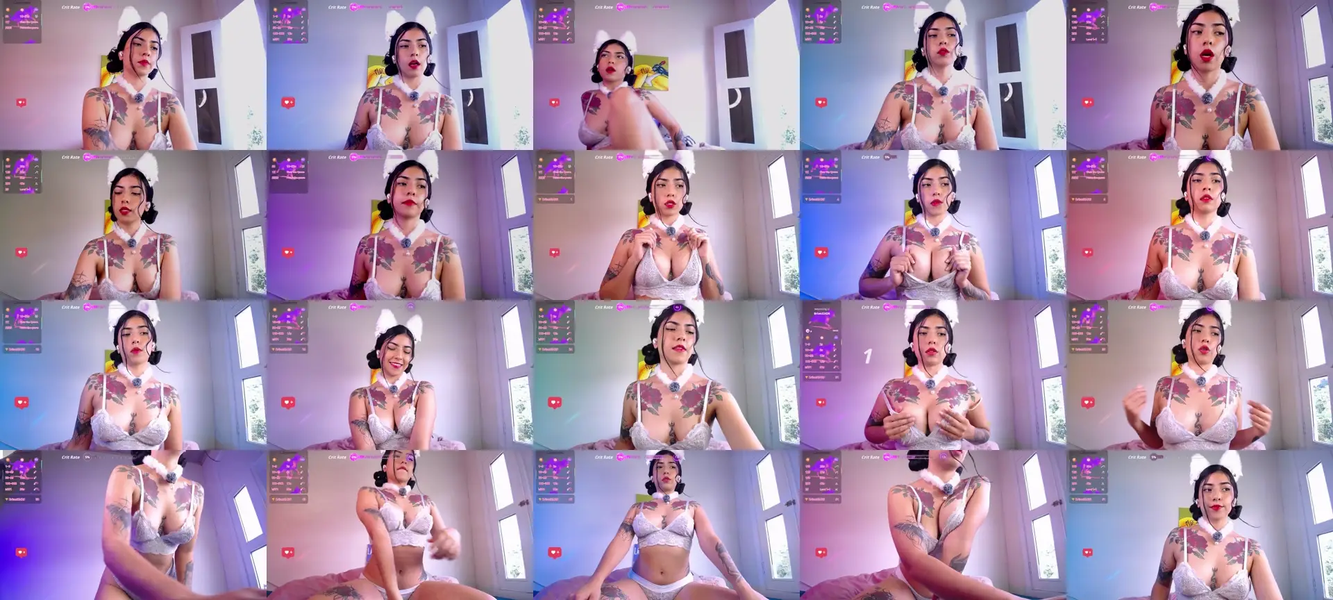 SexyAmaranta photo contact sheet