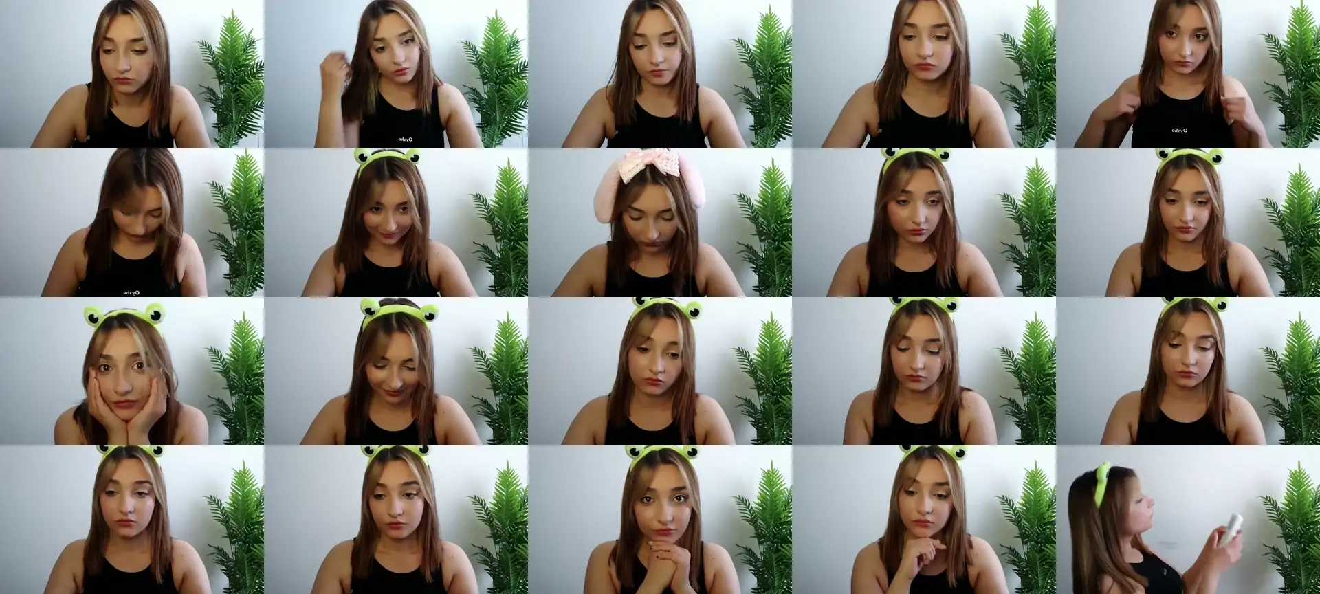Veryshygirl photo contact sheet