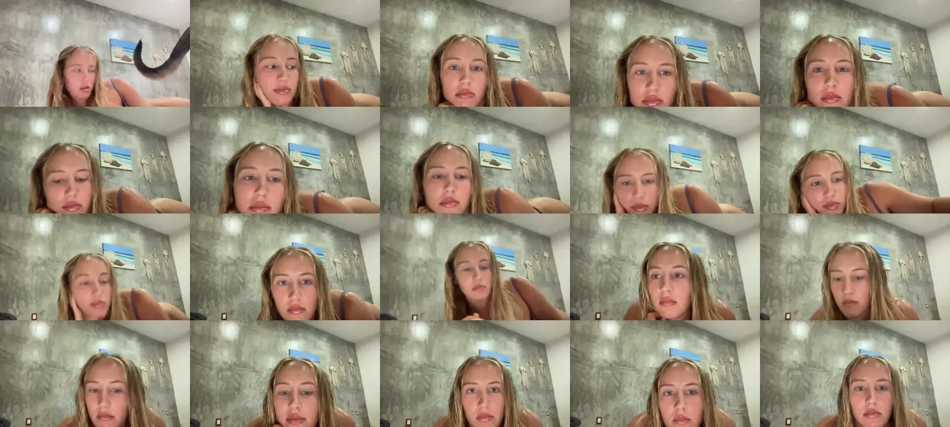 blondiesirena photo contact sheet