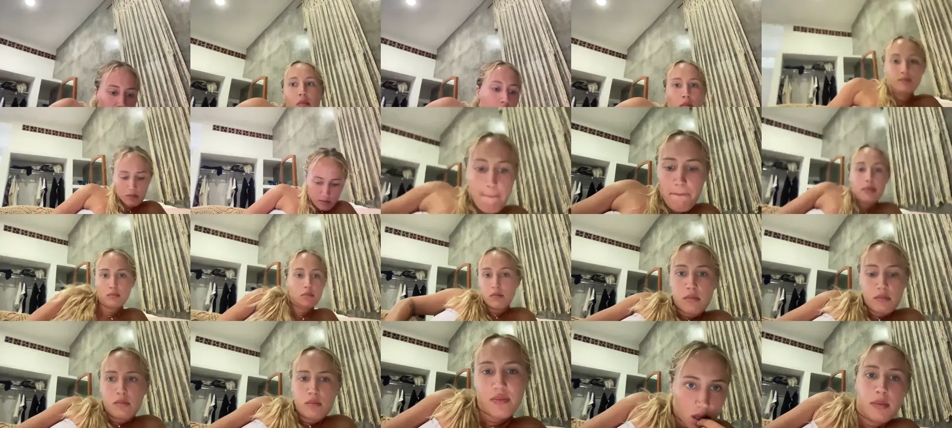 blondiesirena photo contact sheet