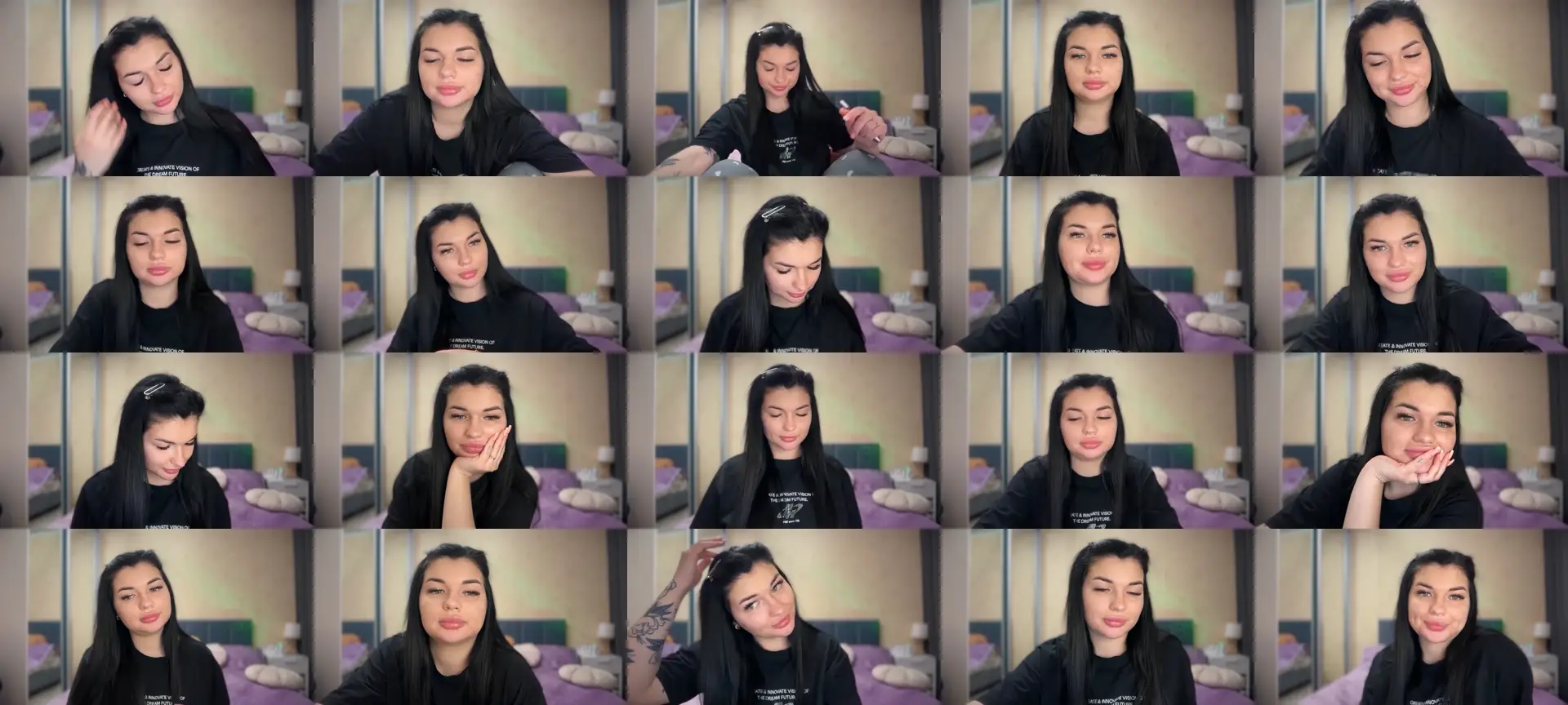 CherryEvve photo contact sheet