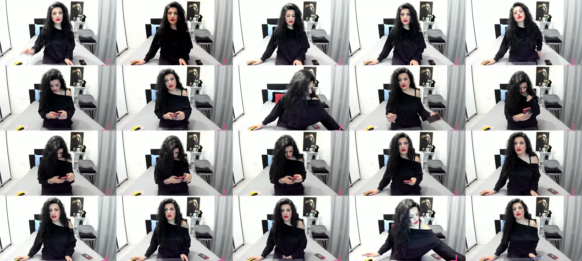 HeidiCutie photo contact sheet