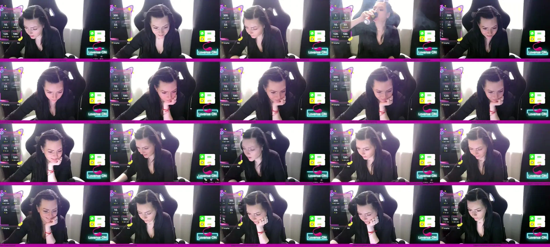 JazzminneLove photo contact sheet