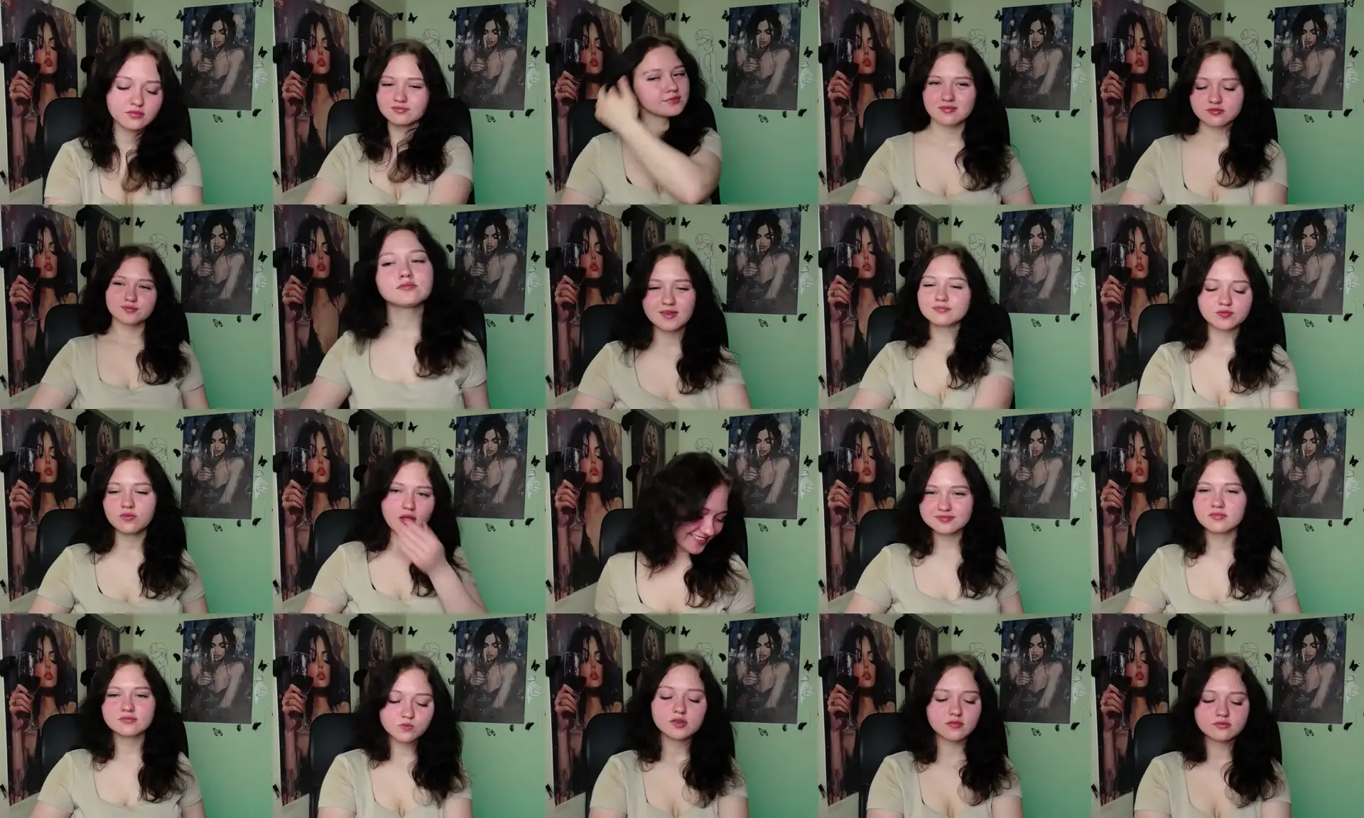 LAlicee photo contact sheet