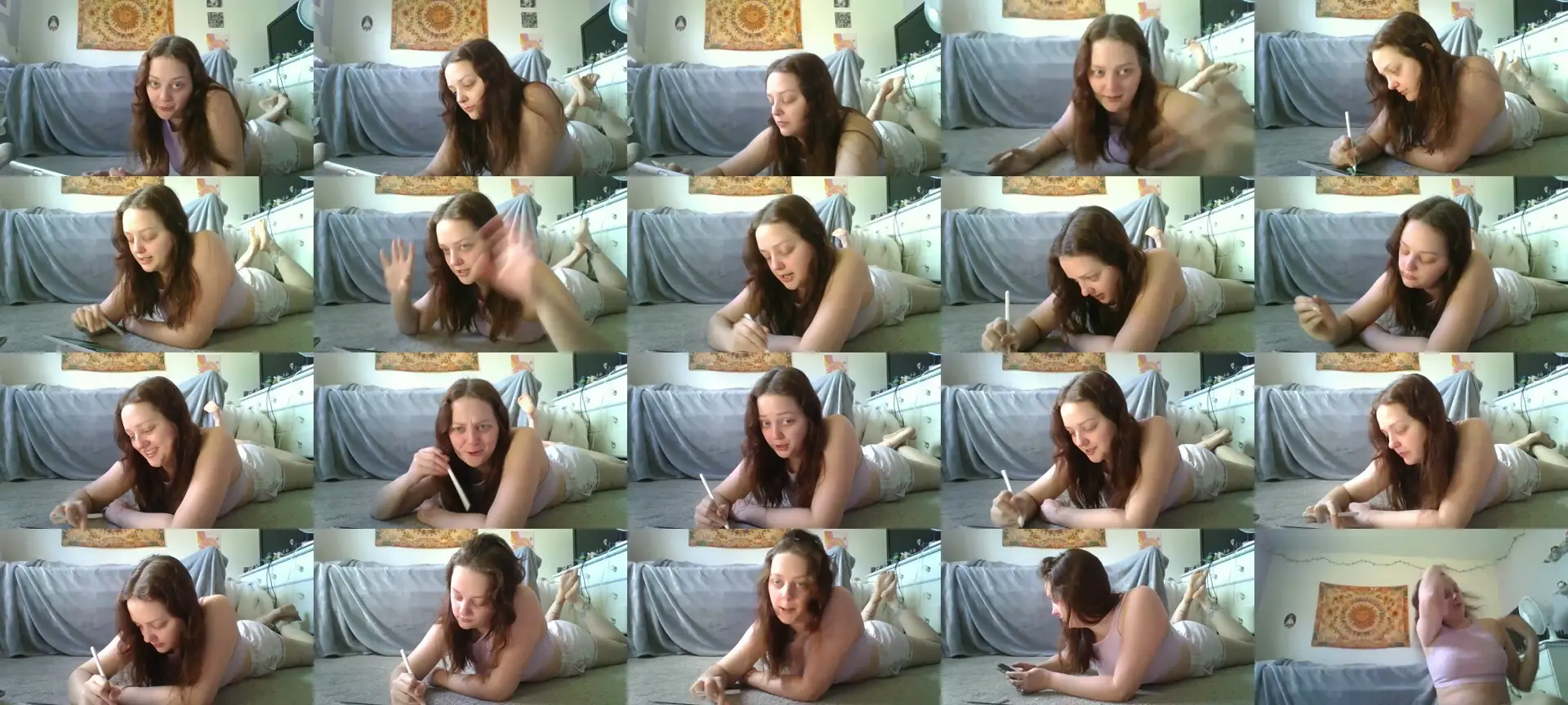 LucySky photo contact sheet