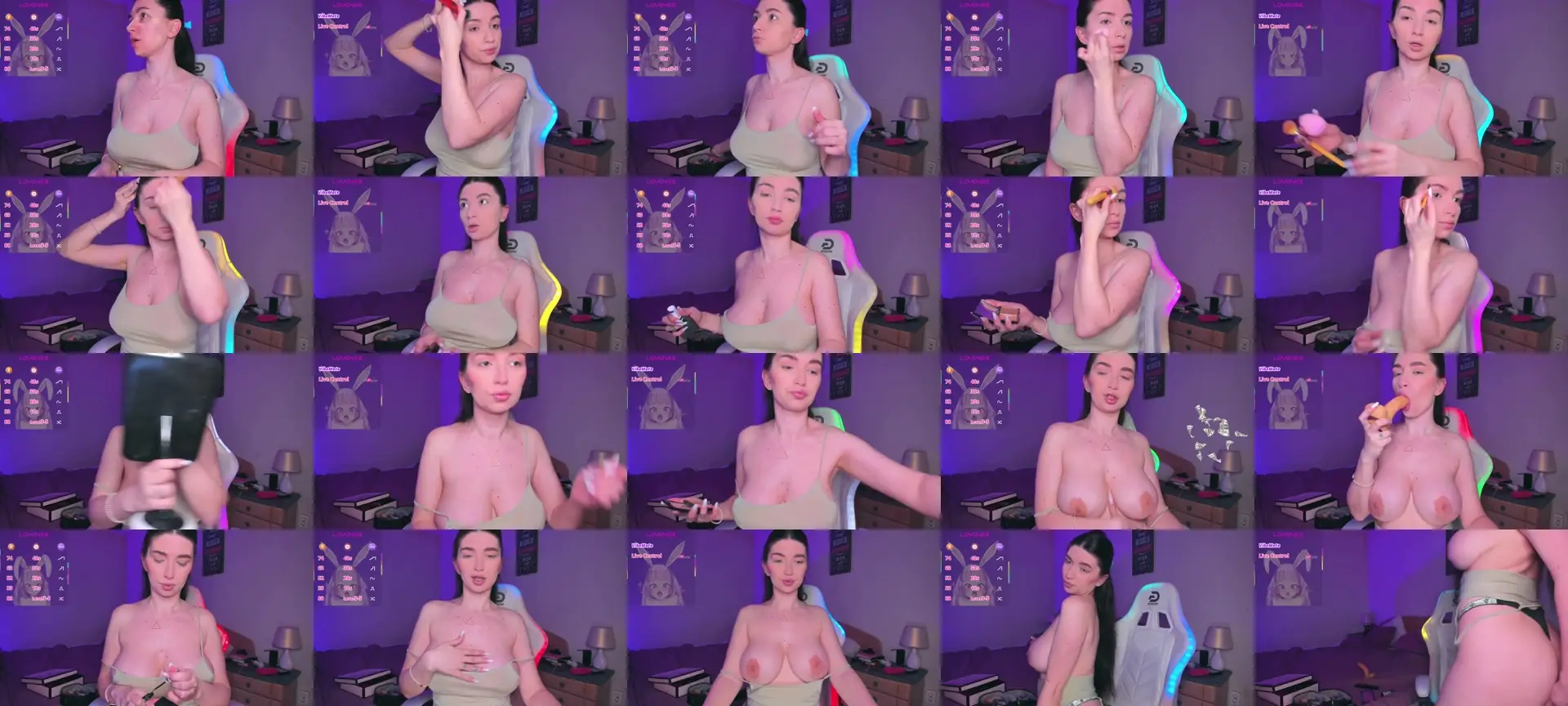 LunaVixen photo contact sheet