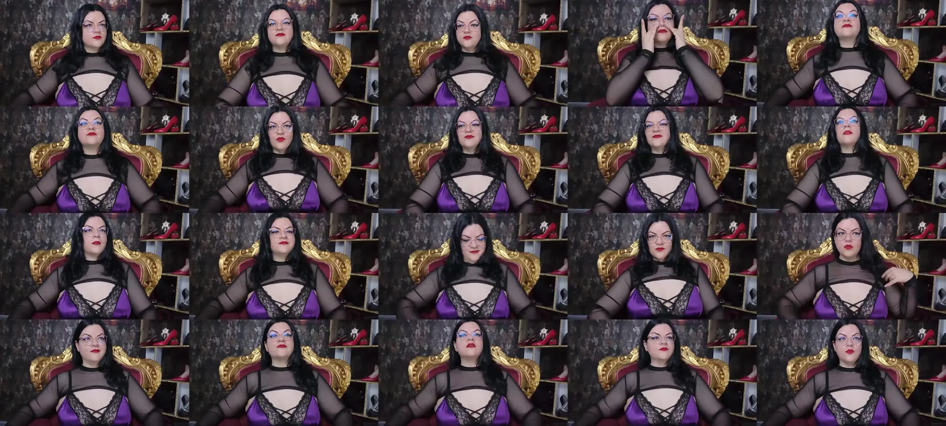 MissLillyBBW photo contact sheet