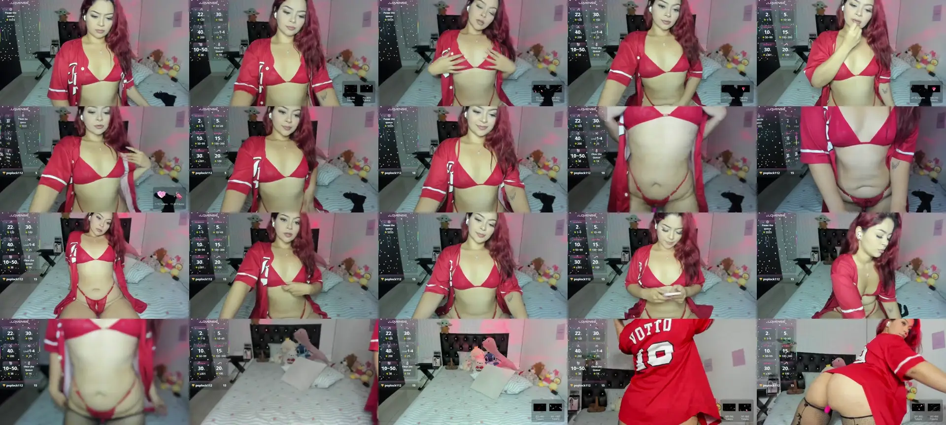 Red_girl20 photo contact sheet
