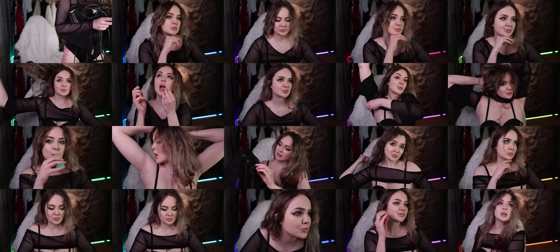 Truedarkqueen photo contact sheet