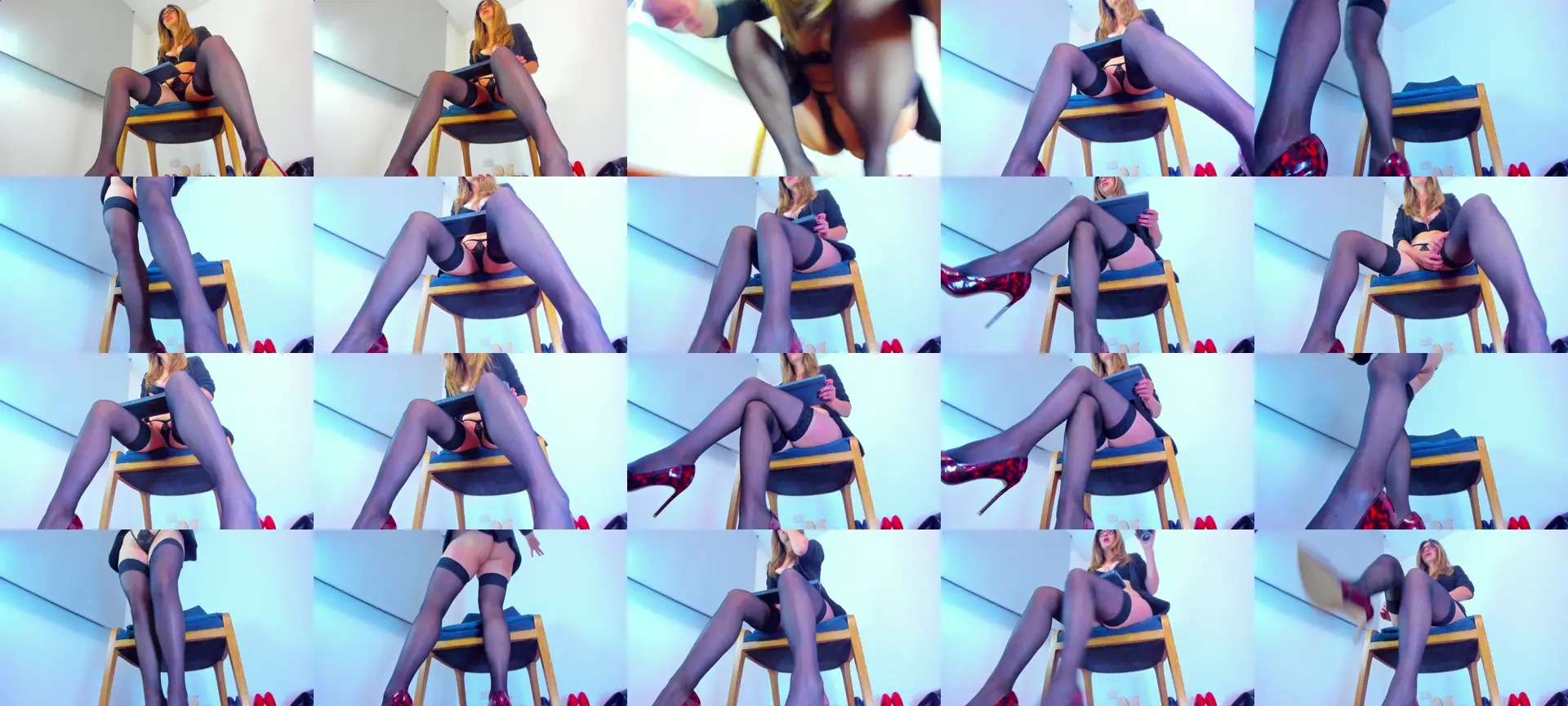 Velourmuse photo contact sheet