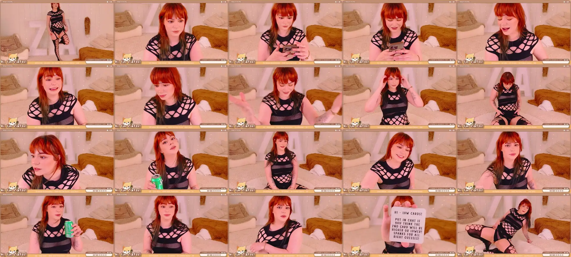 ZiaFox photo contact sheet