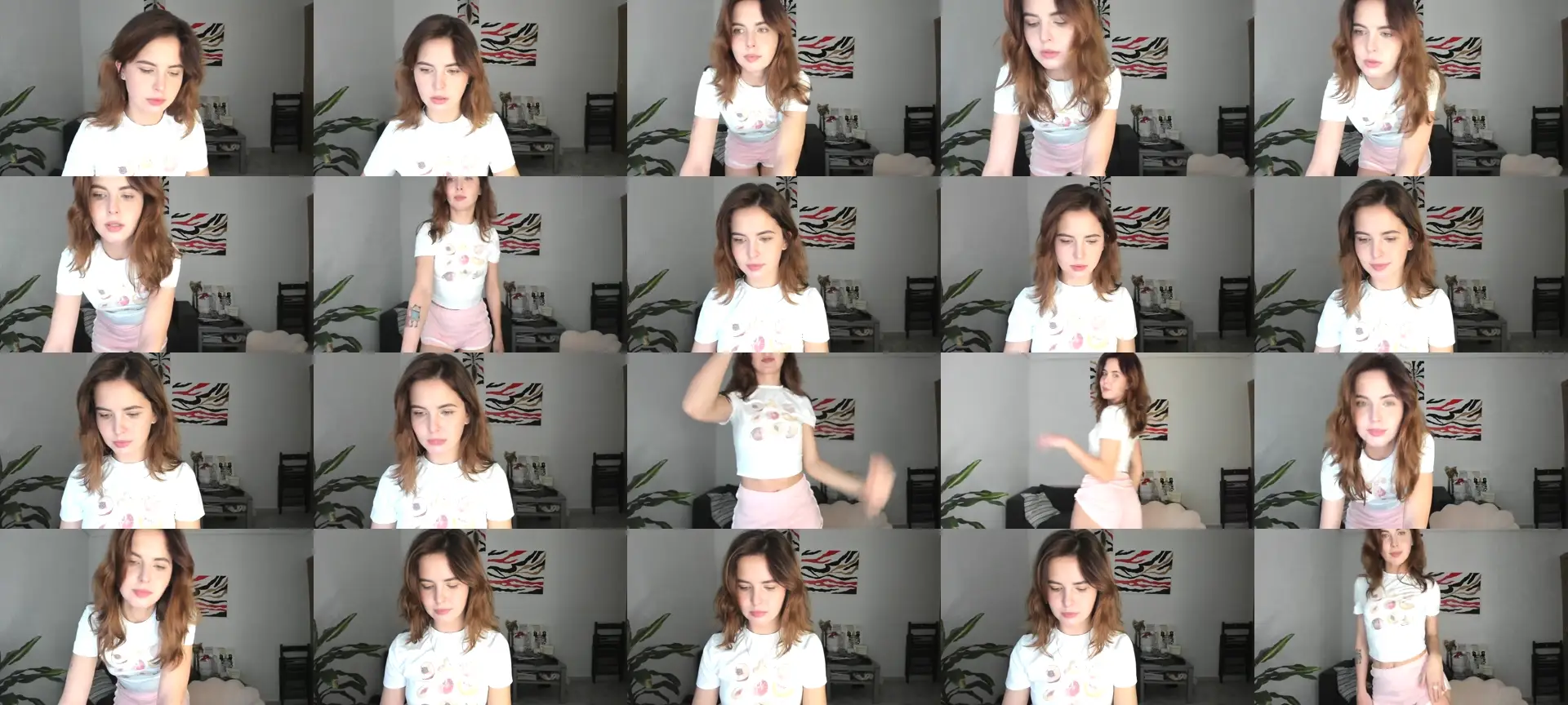 AhahaGirl photo contact sheet