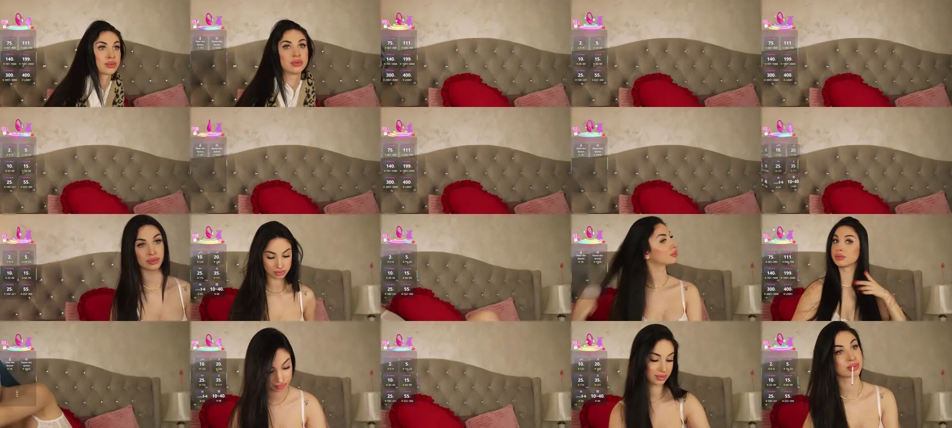 Celine_Noir photo contact sheet