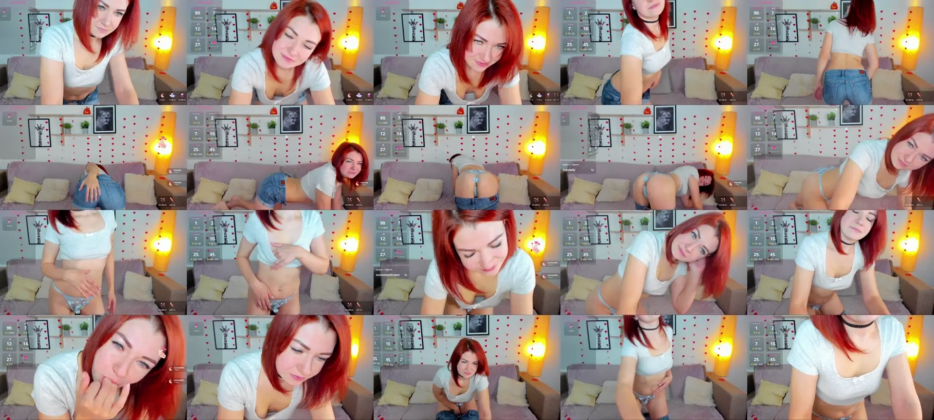 Creamy_Lissa1 photo contact sheet