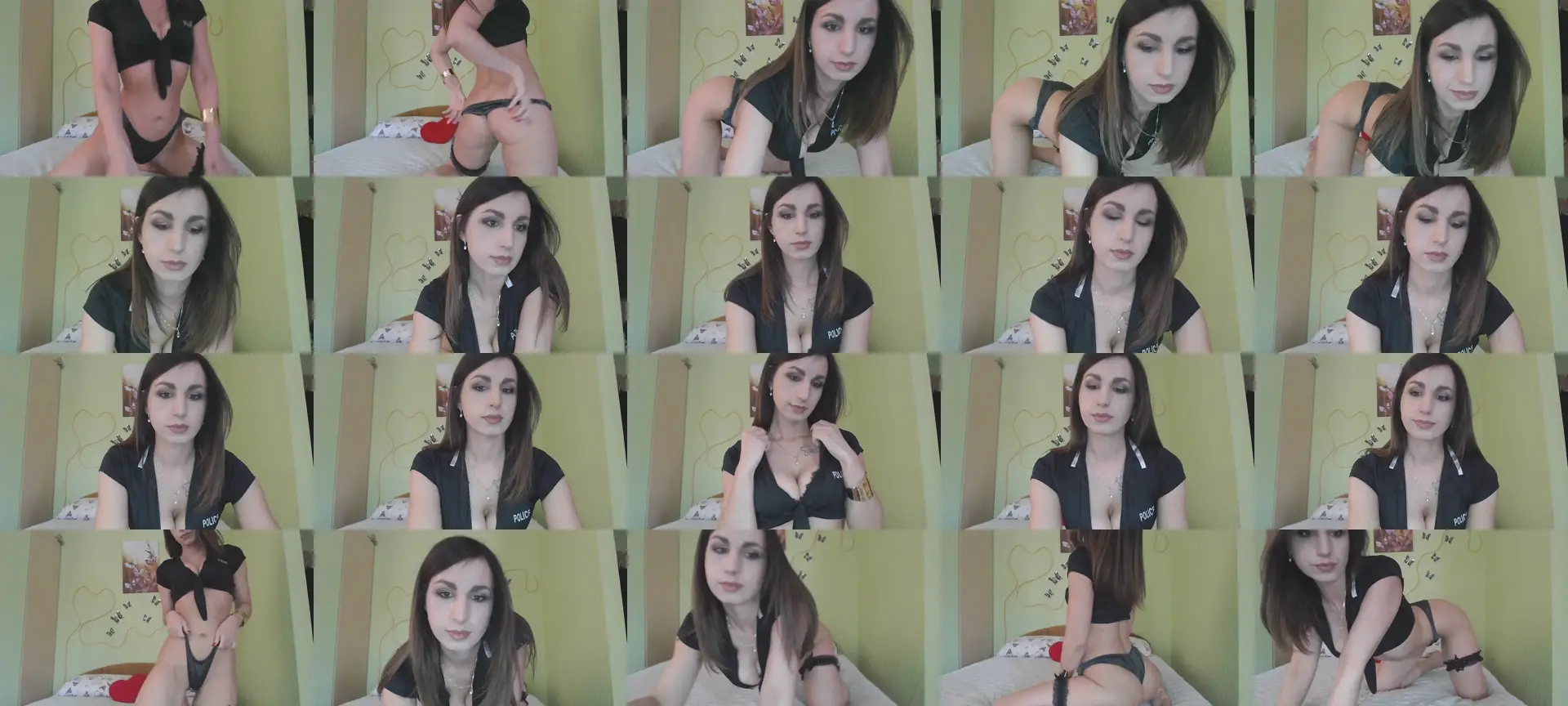 CutieOlga photo contact sheet