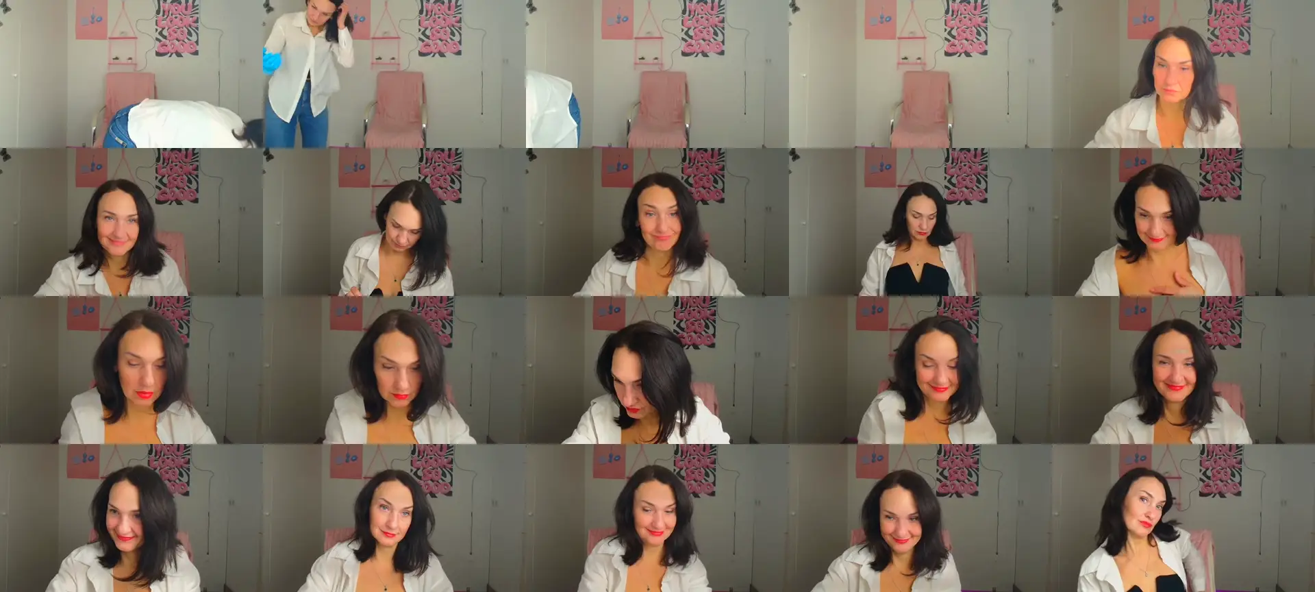 Darkkristina photo contact sheet