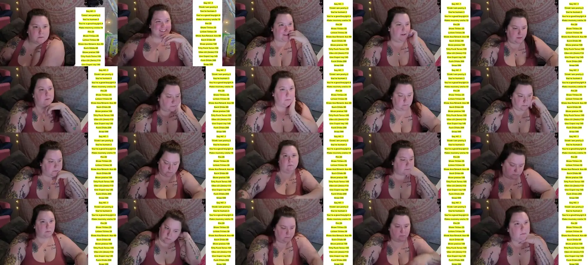 Dommemommy3 photo contact sheet