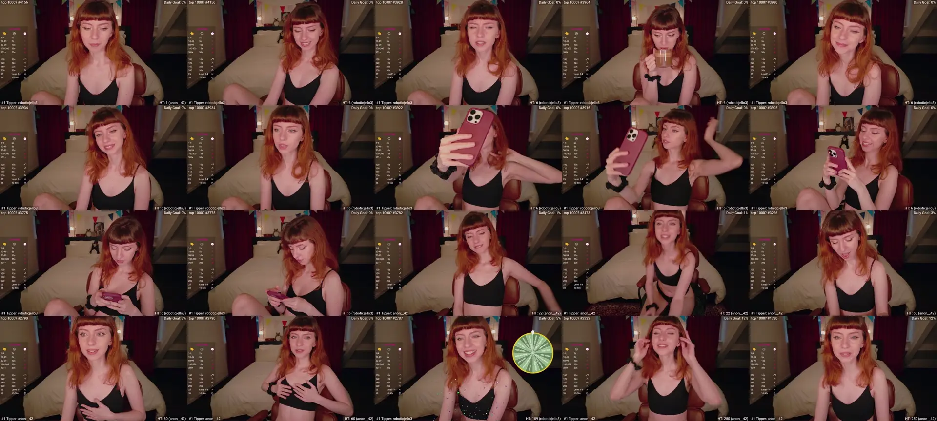 EdieDoll photo contact sheet