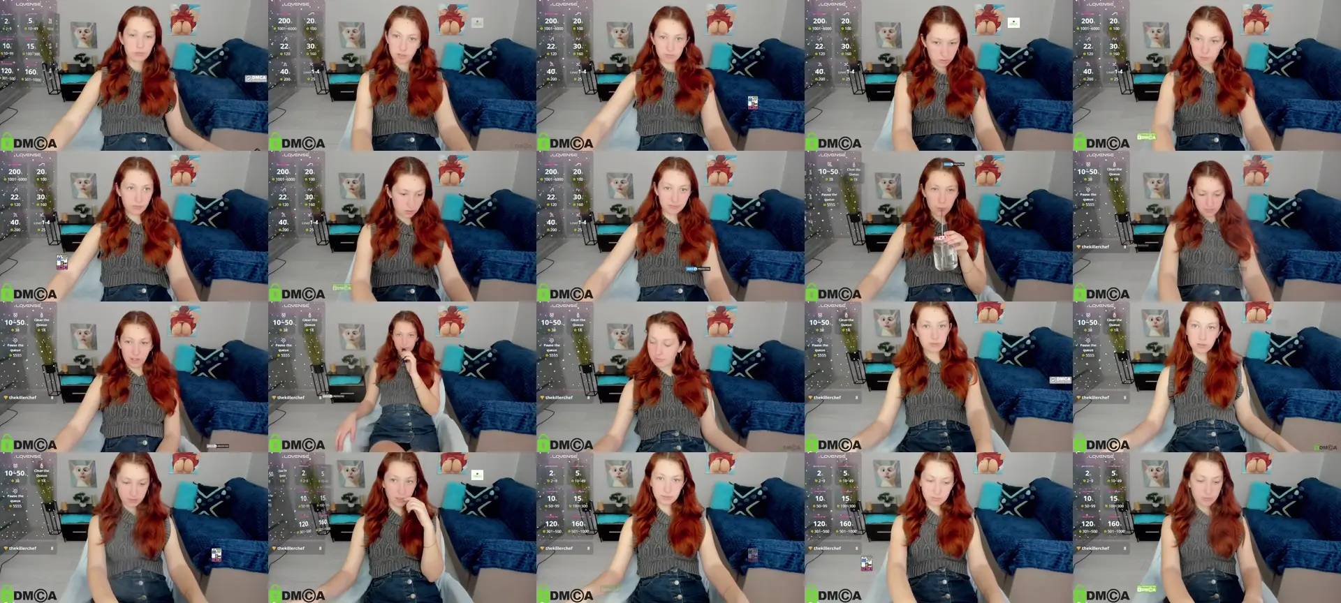 FoxyLizzy photo contact sheet