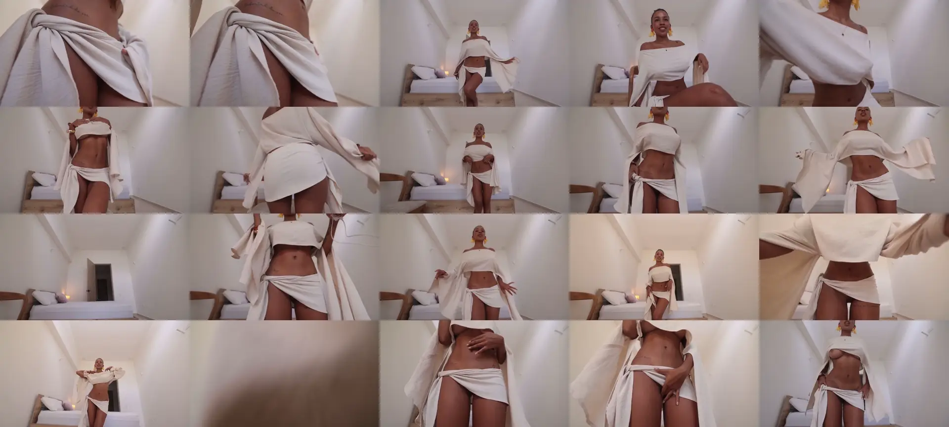 Gia_curly photo contact sheet