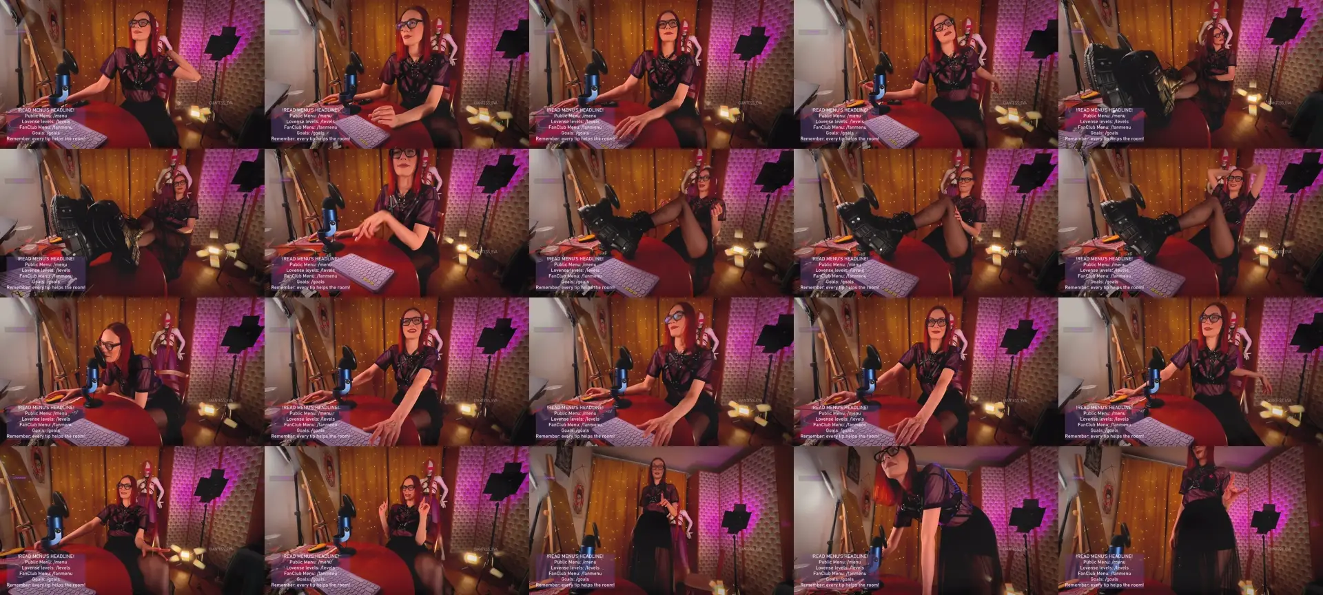 Giantess_Eva photo contact sheet