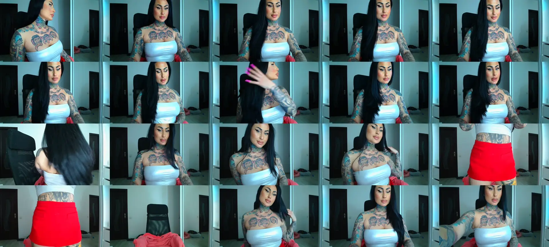 GirlllTattoo photo contact sheet