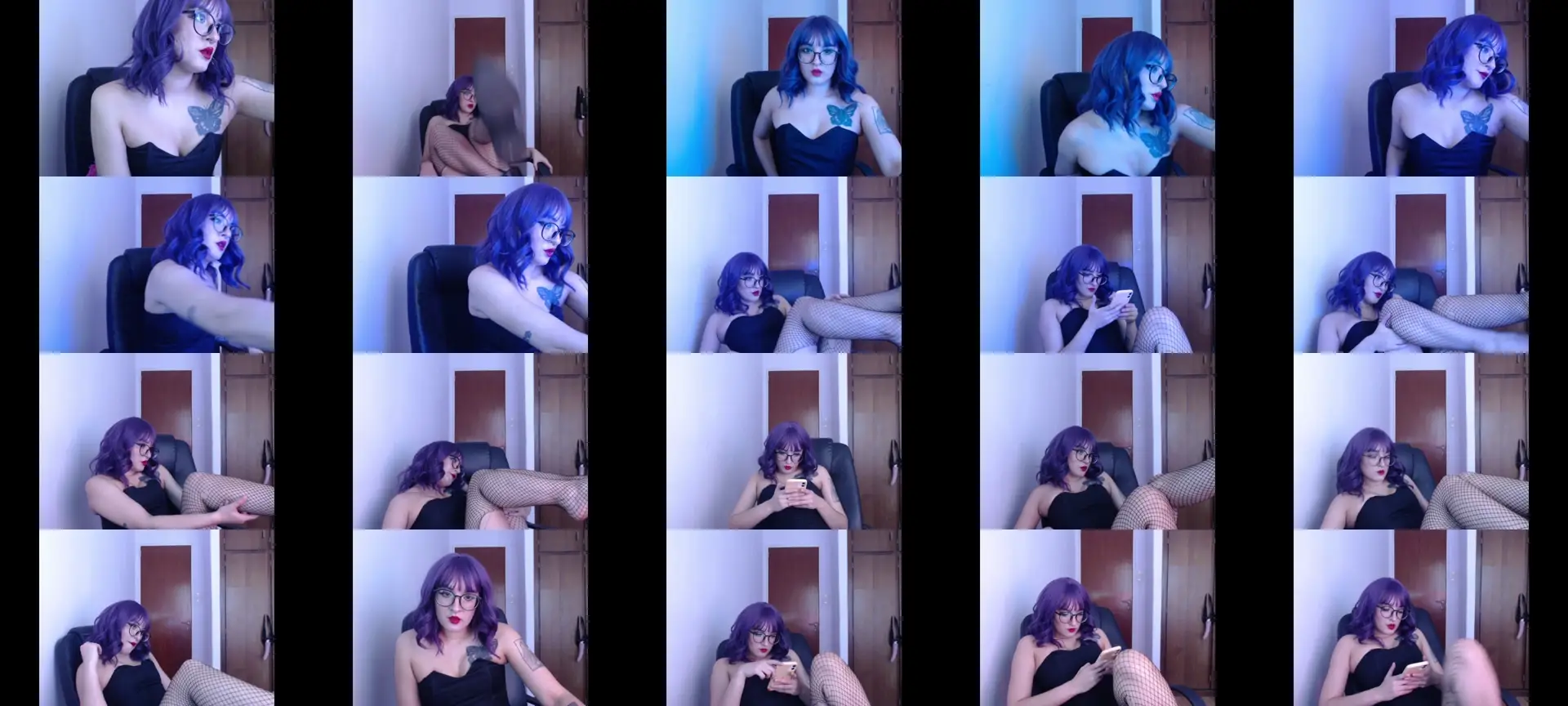 GodessNami photo contact sheet