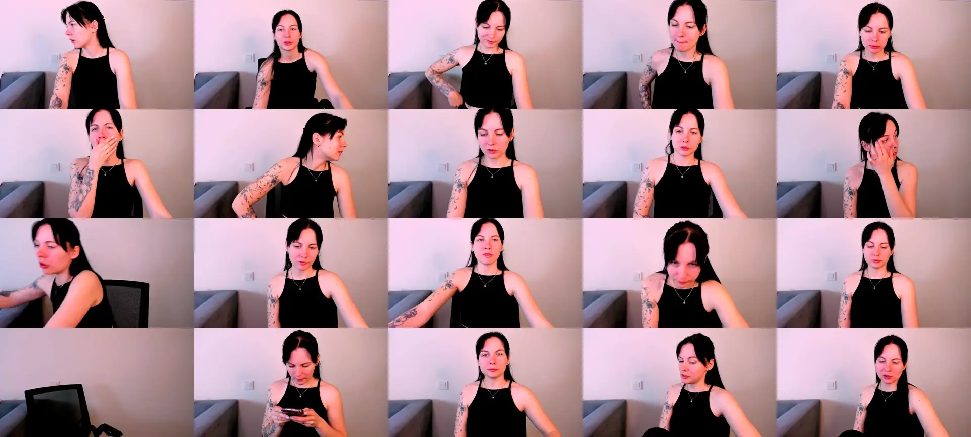 HoneyElle photo contact sheet