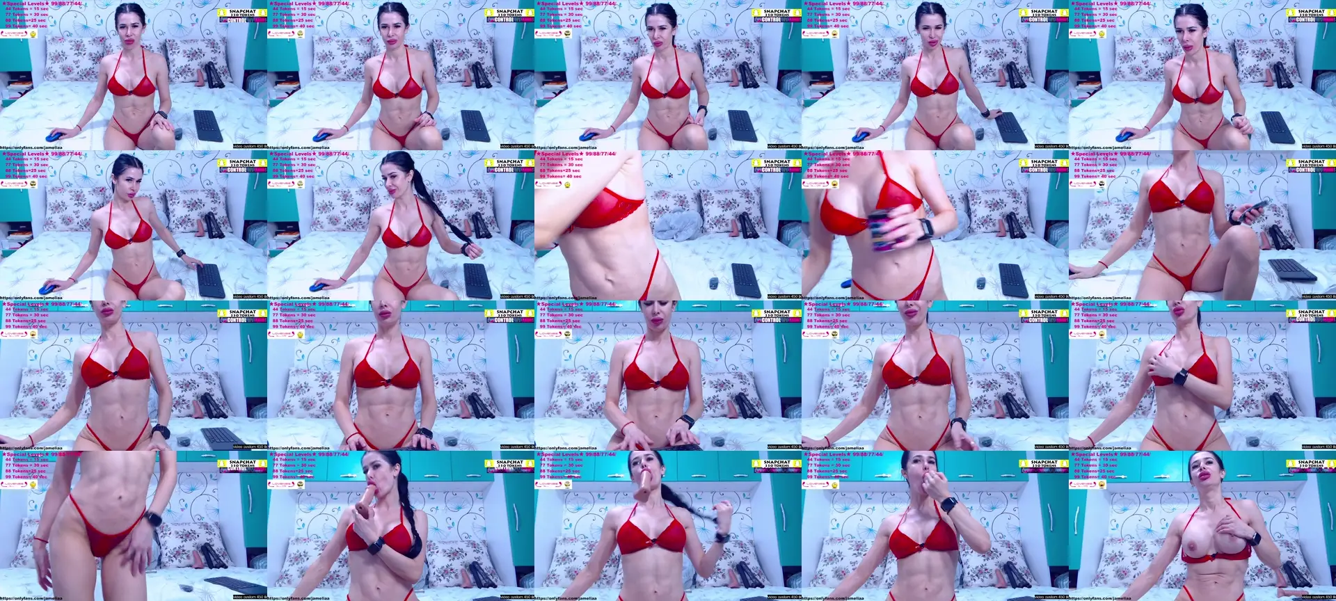 KinkyBrunetee photo contact sheet