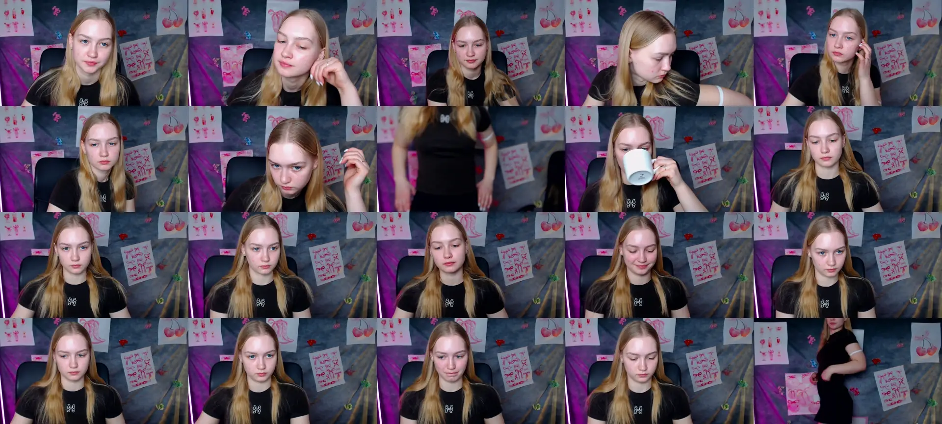 MClaara photo contact sheet