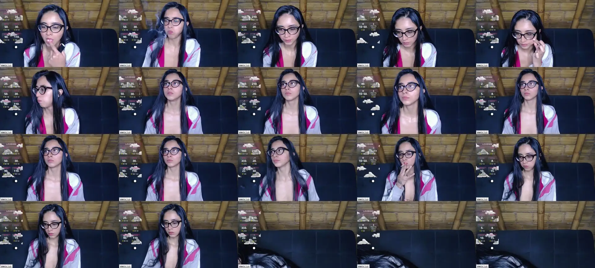 MissArii photo contact sheet