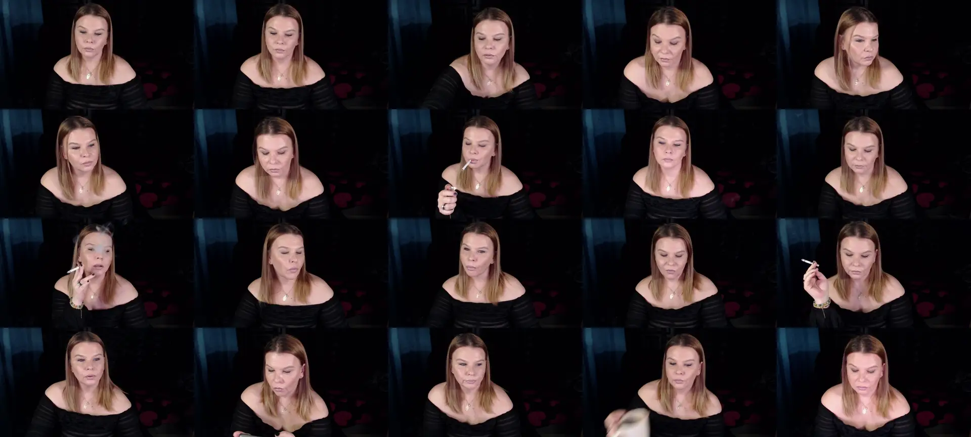 MissKali666 photo contact sheet