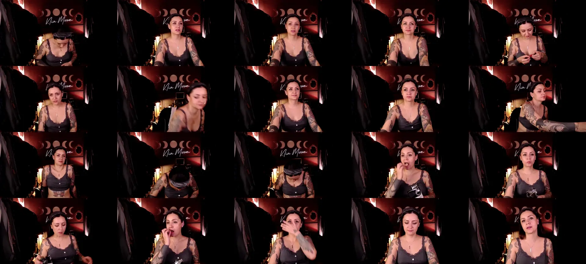 NiaMoon photo contact sheet