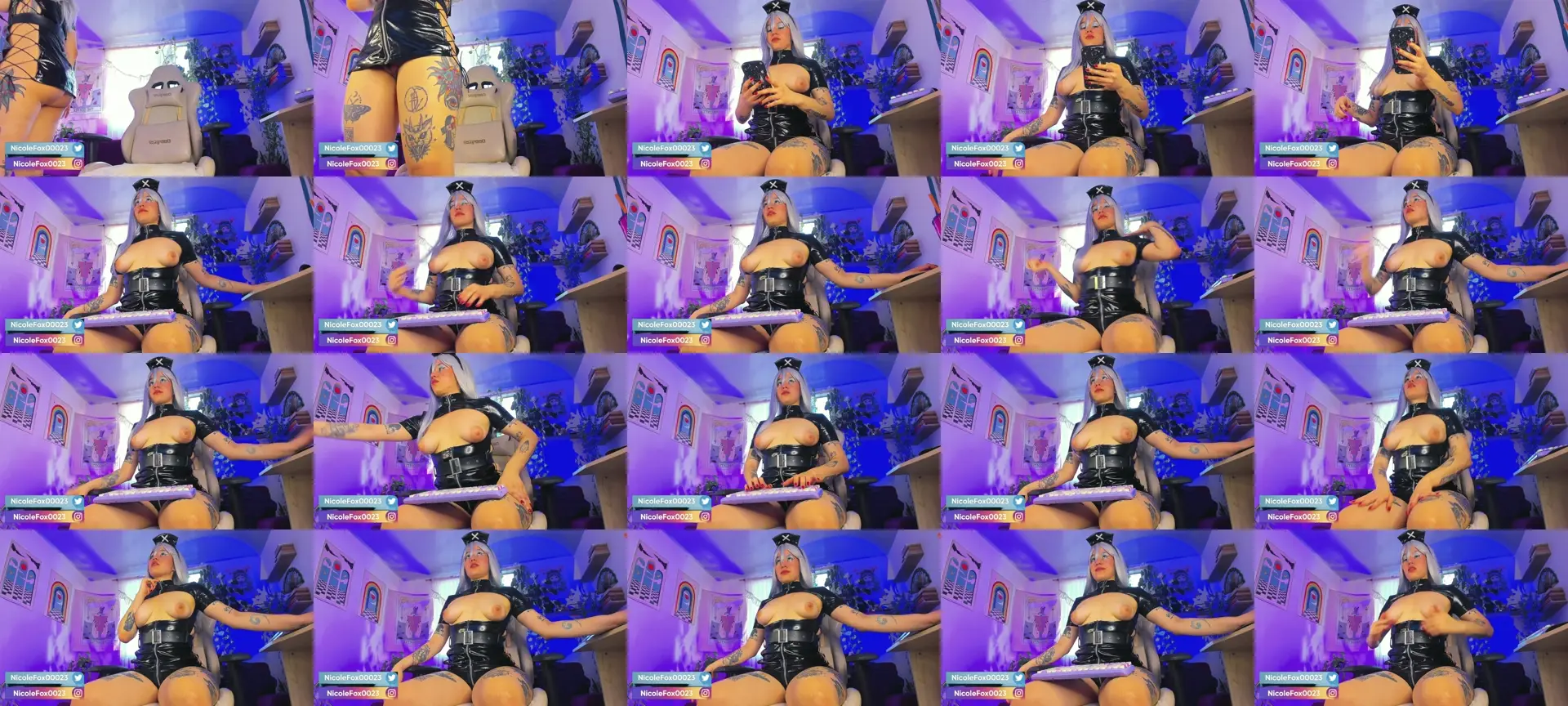 NicoleFox23 photo contact sheet