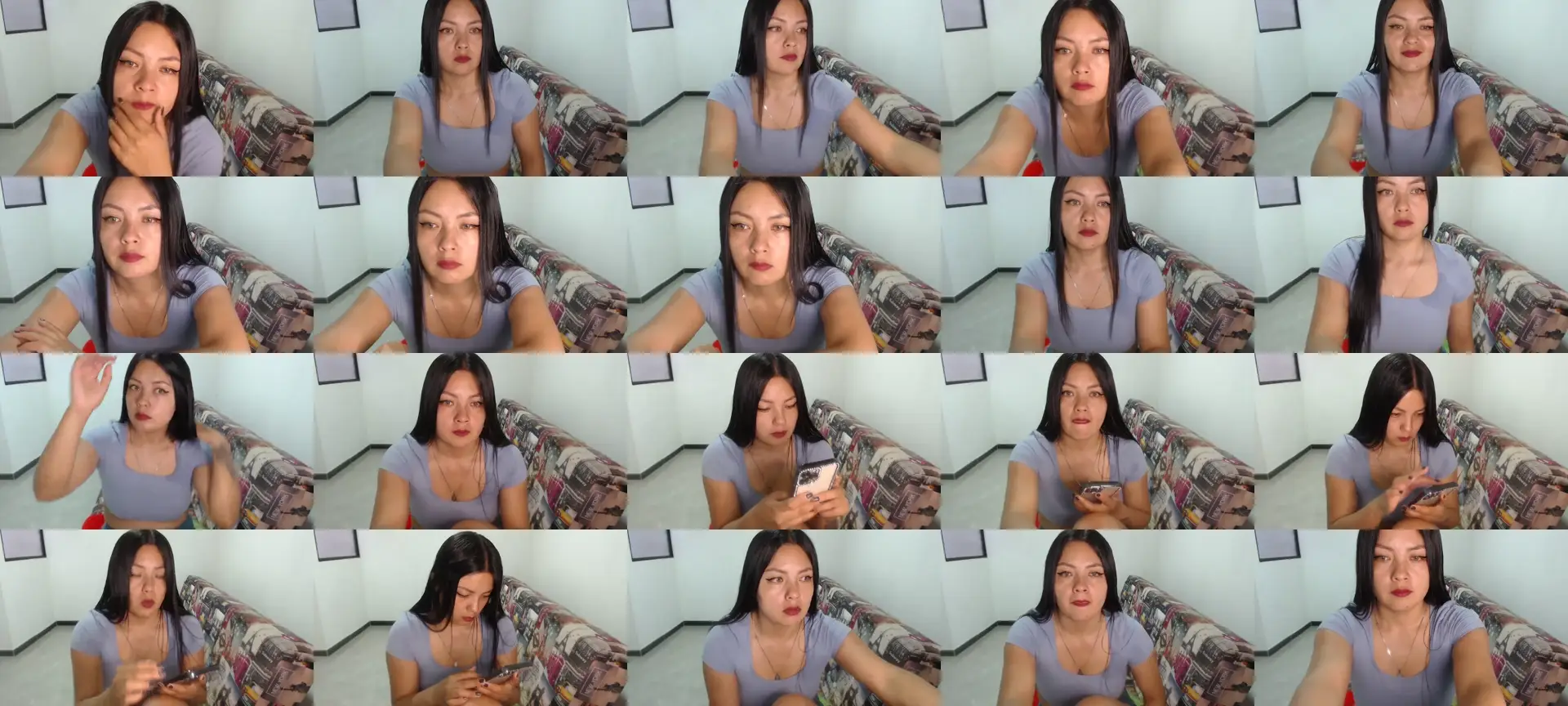 Pocahontasxxx photo contact sheet