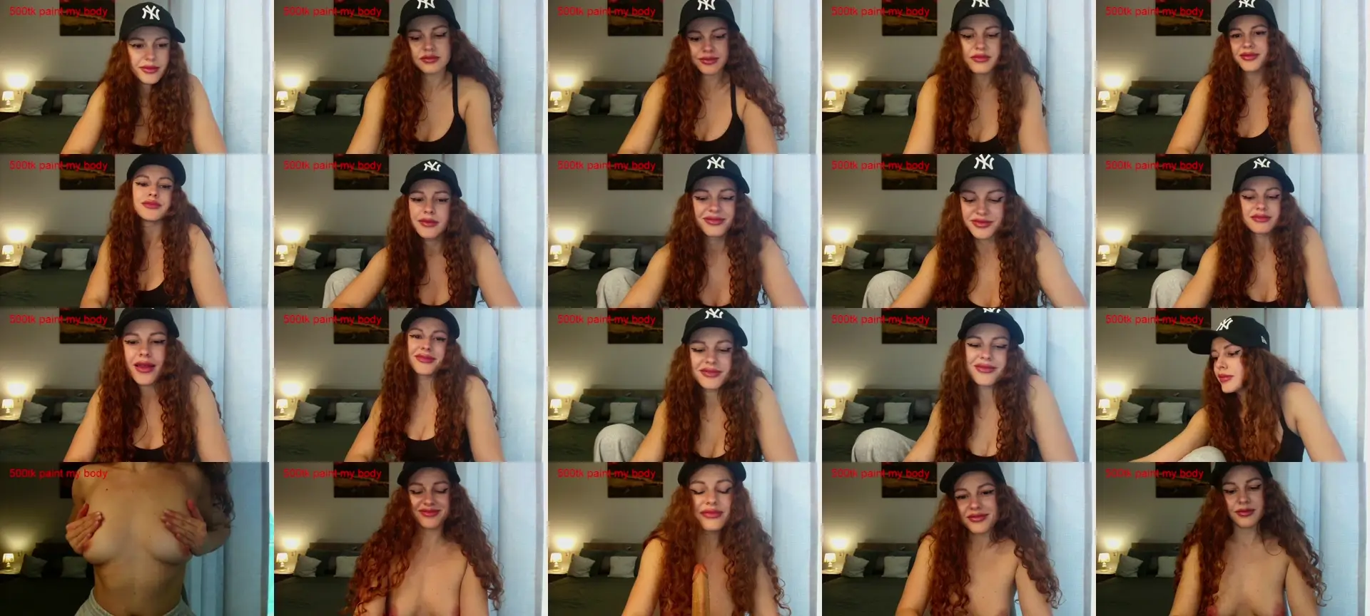 Redhead_Aggie photo contact sheet