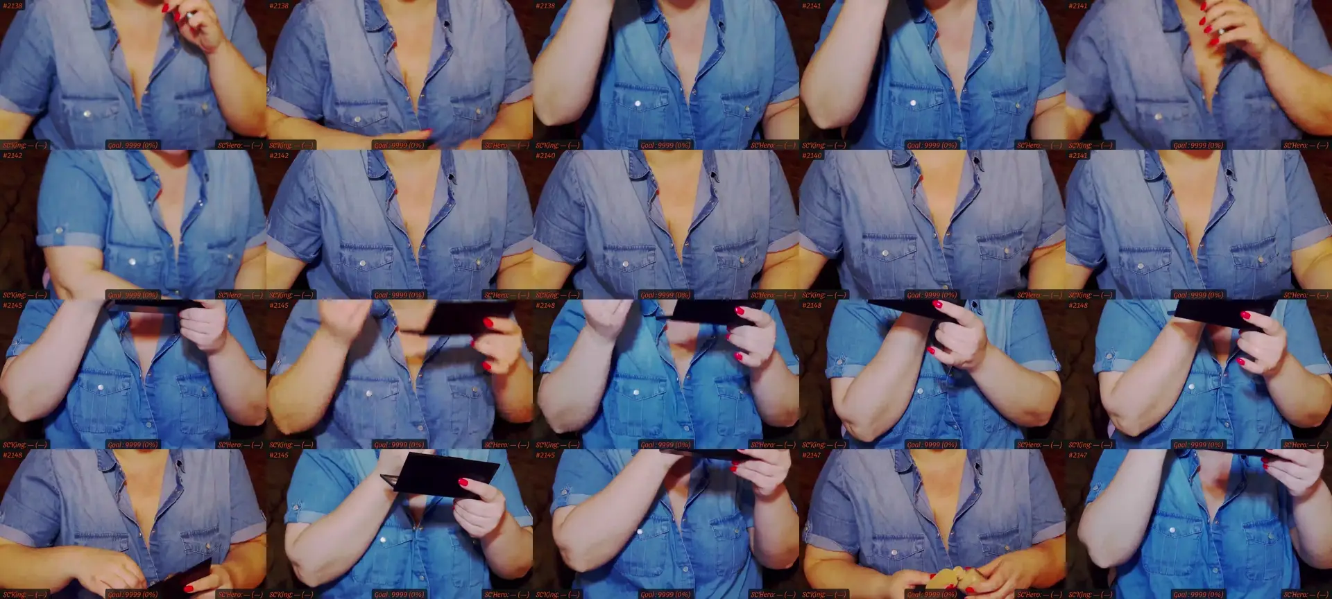 SensualCrissa photo contact sheet