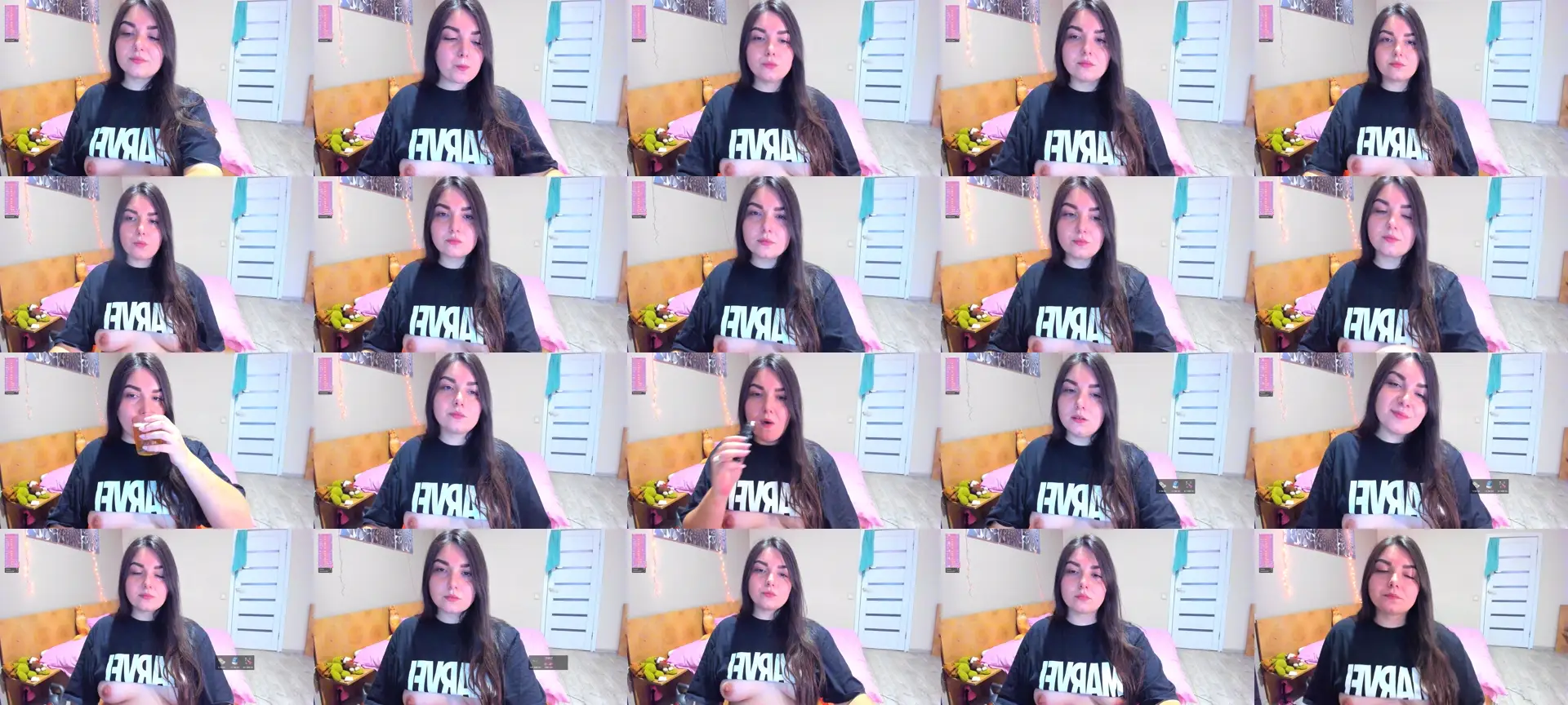 ShyAgnese photo contact sheet