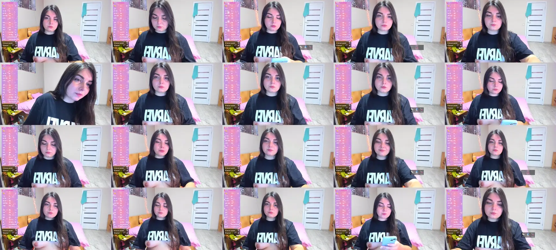 ShyAgnese photo contact sheet