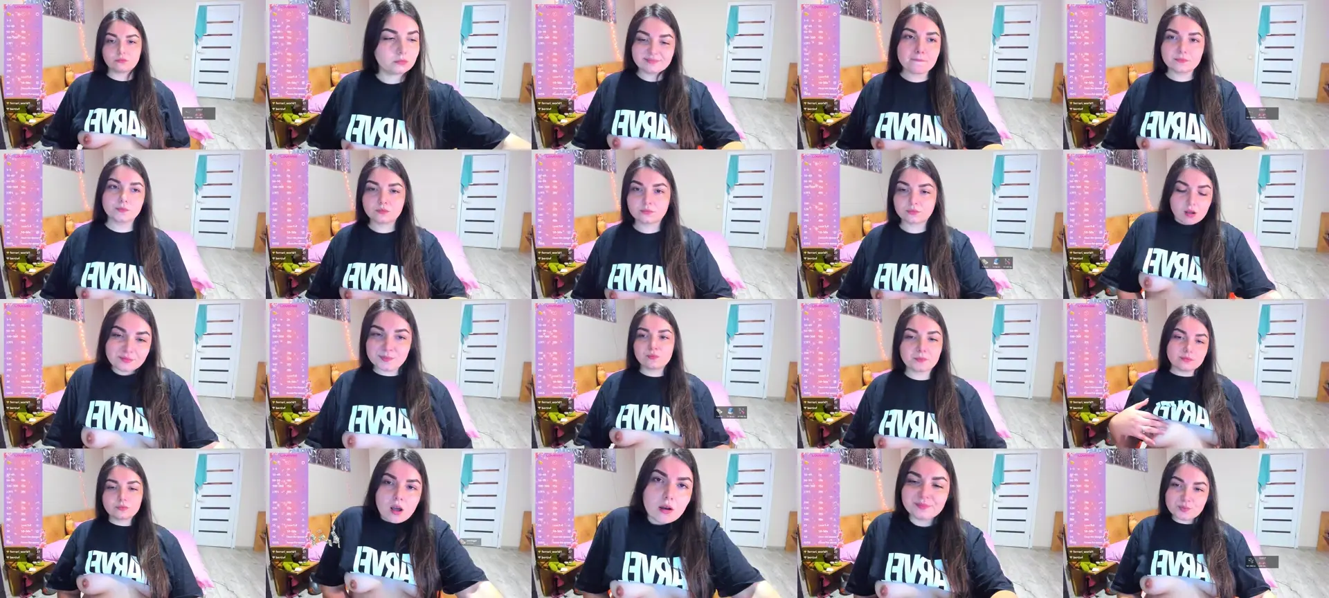 ShyAgnese photo contact sheet