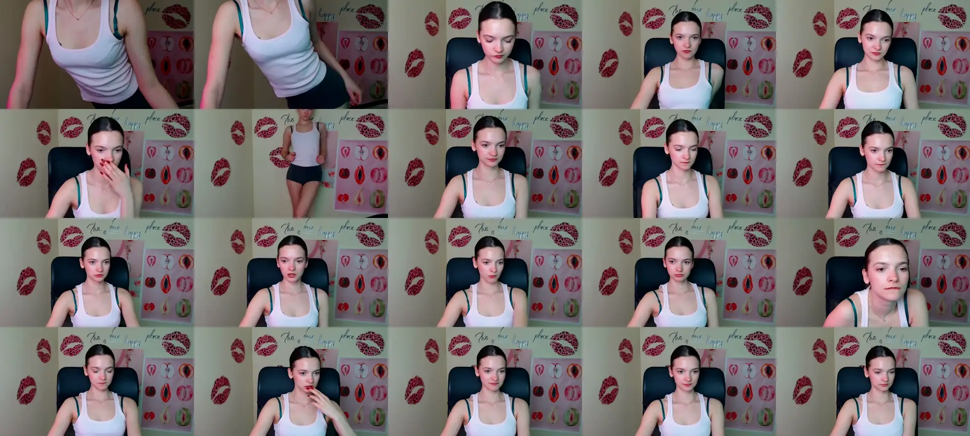 SusieStar photo contact sheet