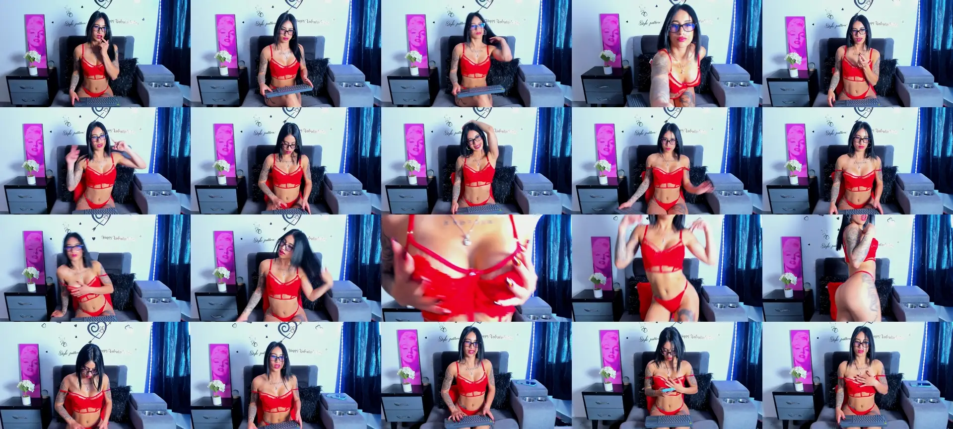 Violettfroz photo contact sheet