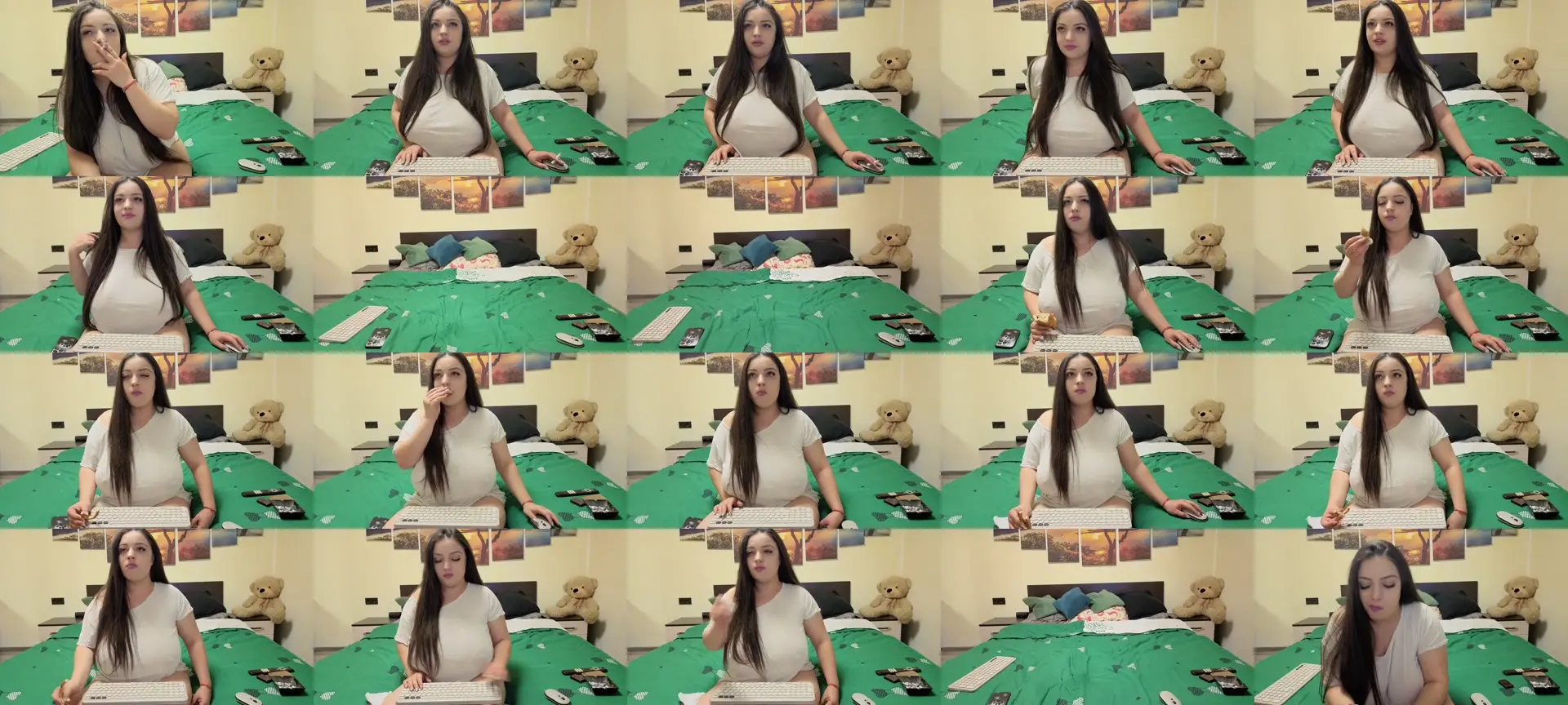 Adellinee photo contact sheet