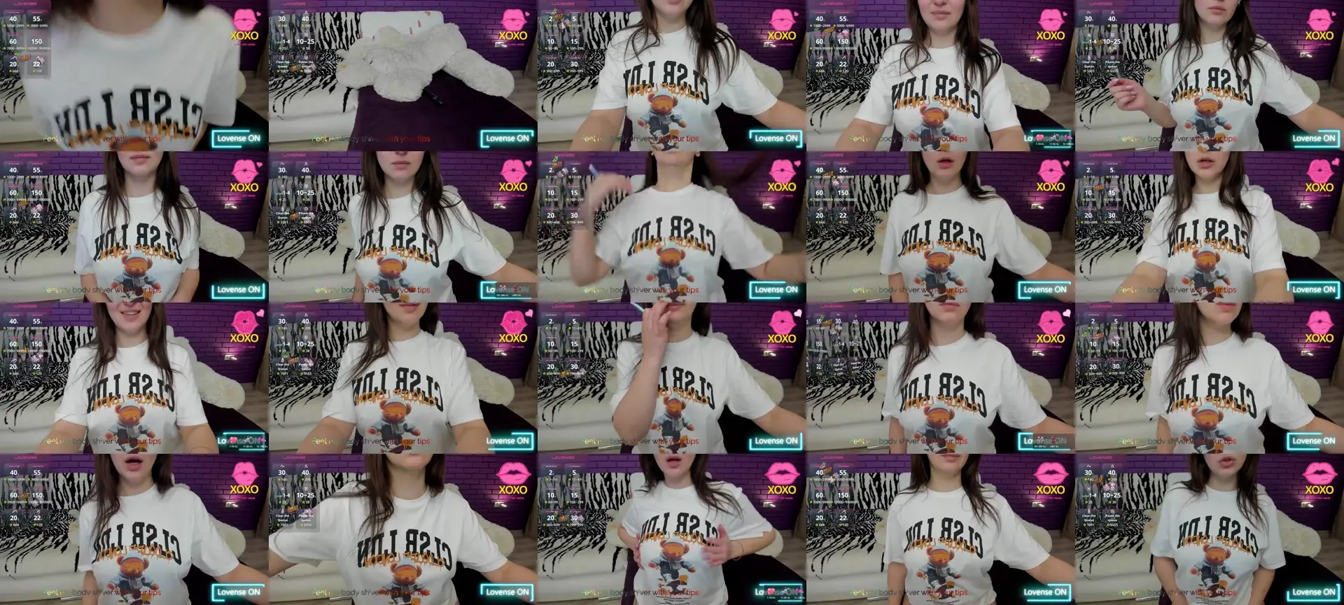 CindyGlow photo contact sheet