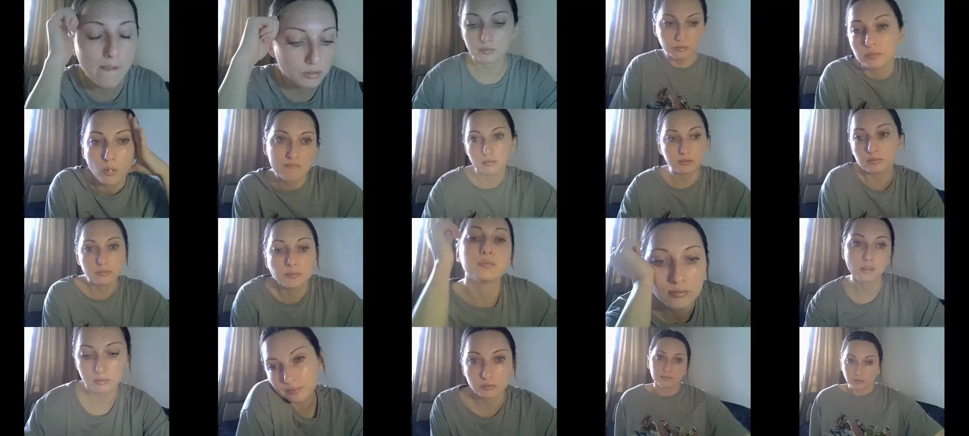 cocainemodel photo contact sheet