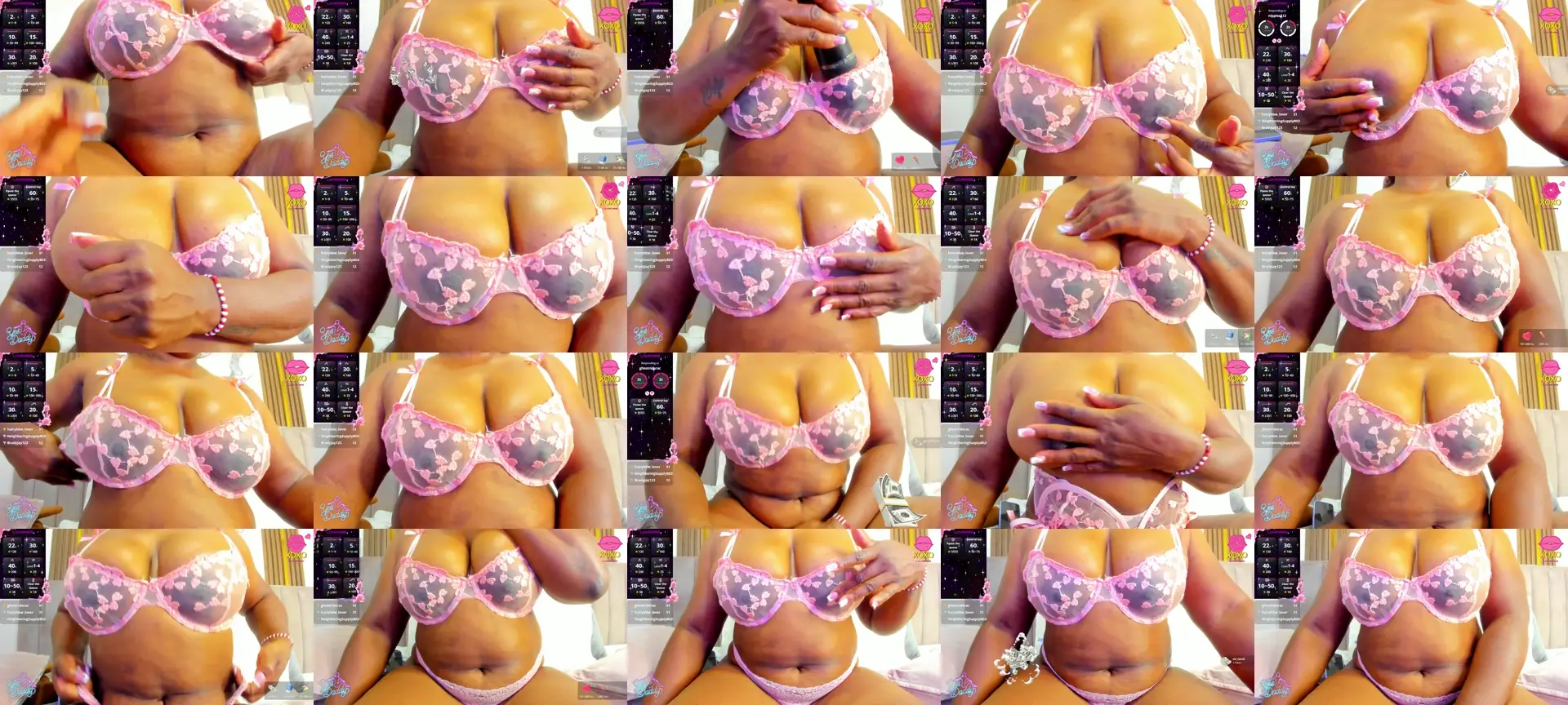 CristineSexy photo contact sheet