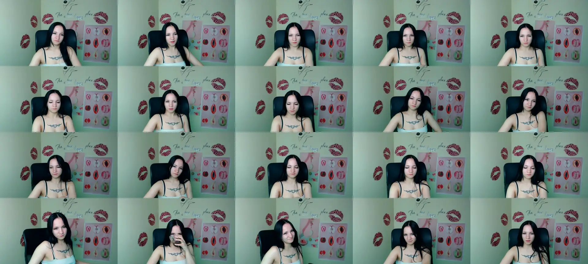 CutieEmma photo contact sheet