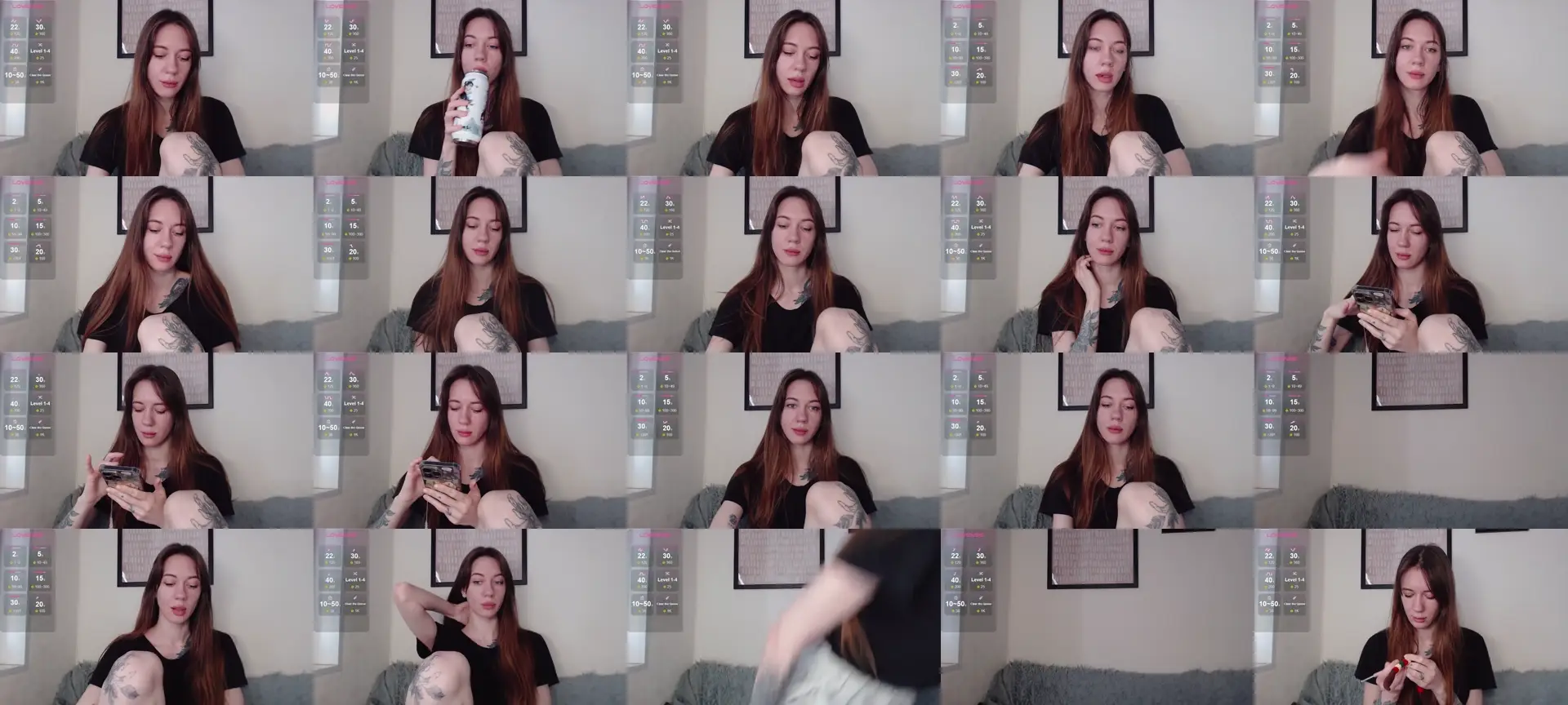 DemiAmourrrr photo contact sheet